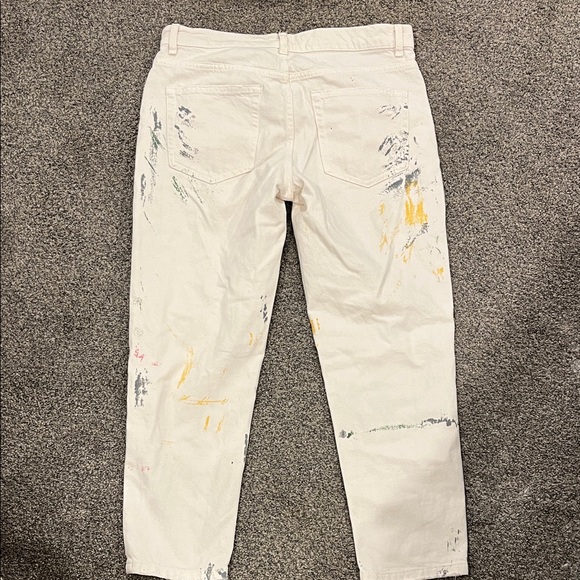 Zara Cream Denim Jeans - Picture 5 of 5